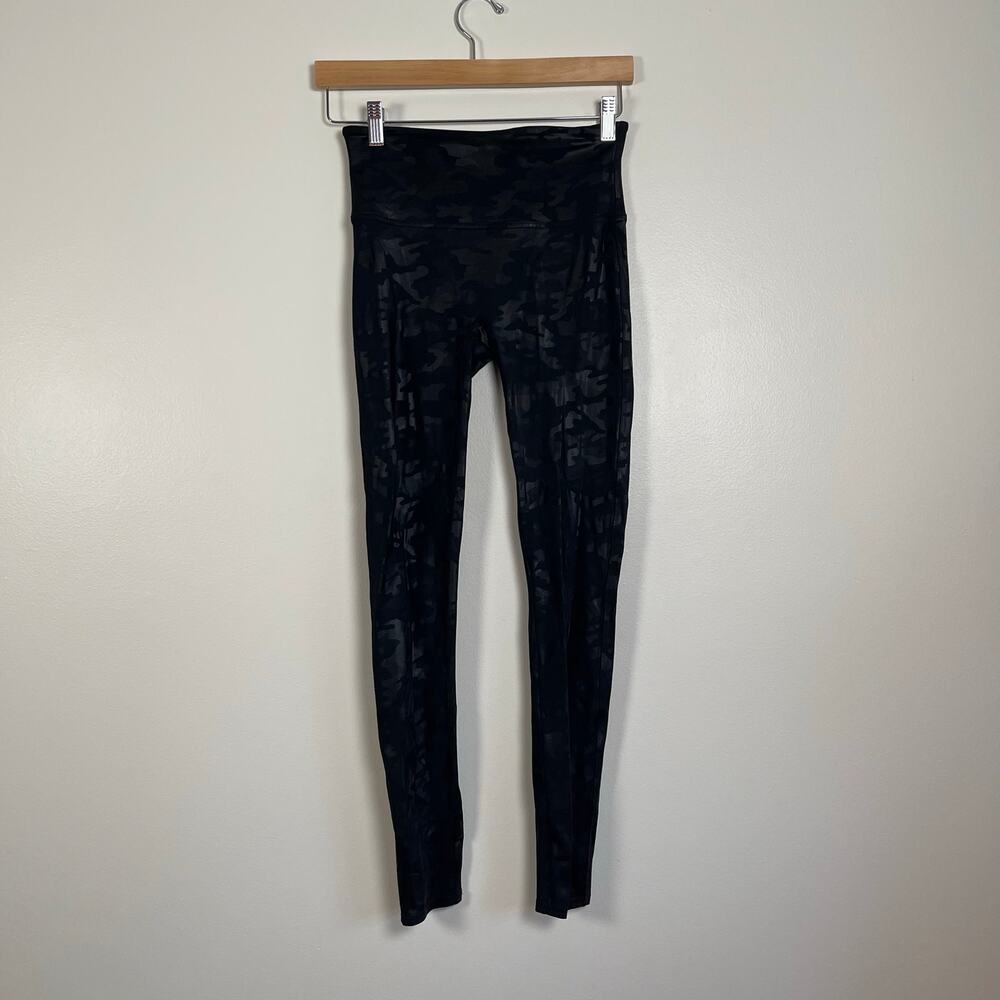 Spanx • Camo Faux Leather Metallic Leggings